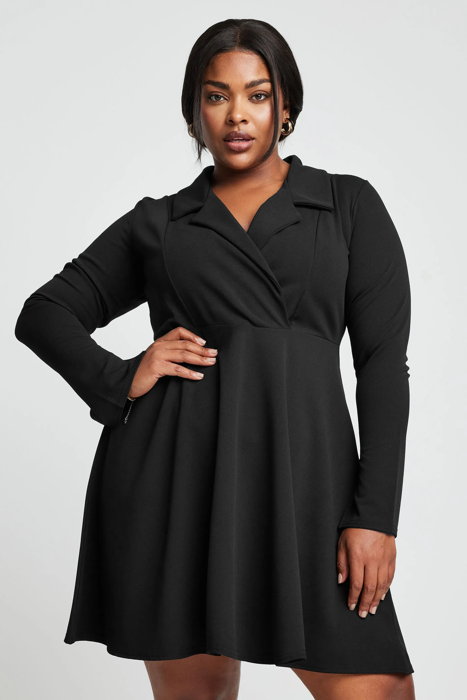 LIMITED COLLECTION Curve Black Blazer Style Dress