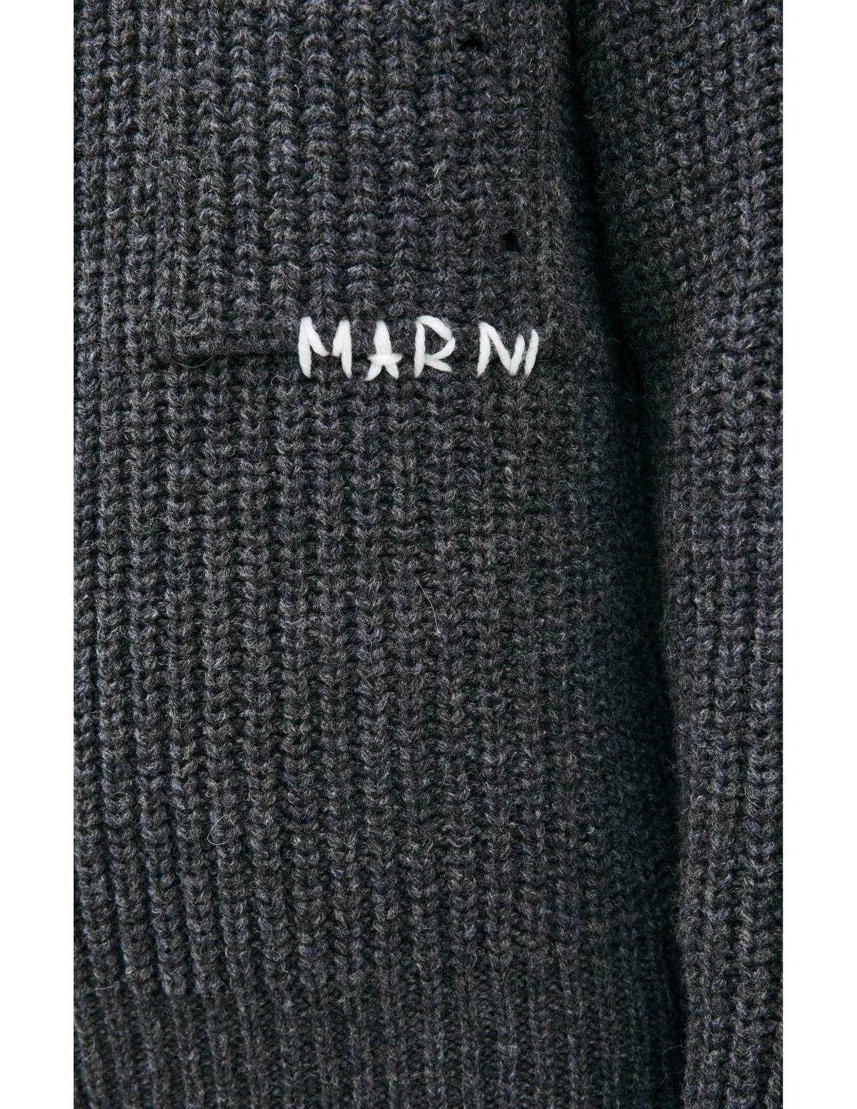 Logo knitted sweater - Gray