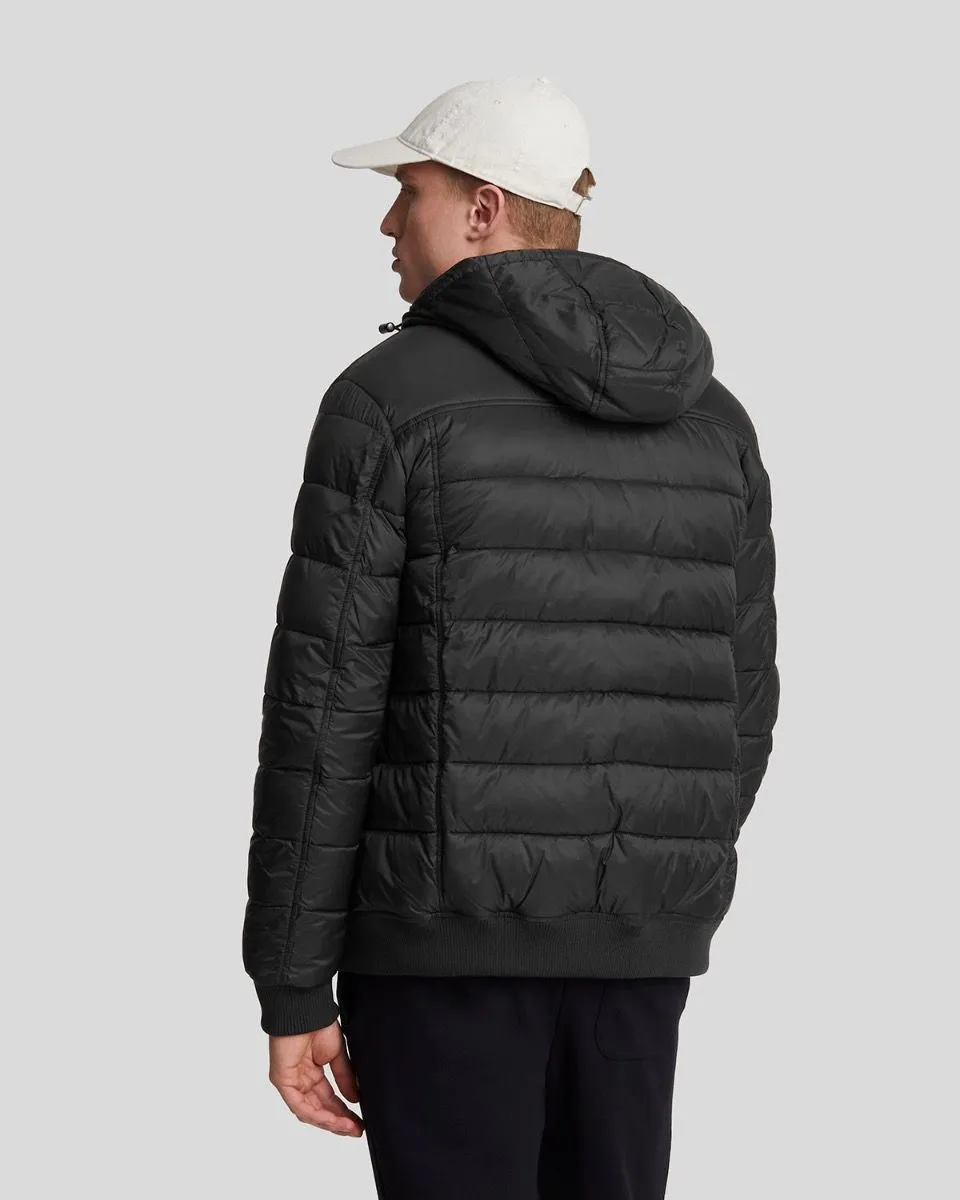 Lyle & Scott Wadded Quilted Jacket Jet Black