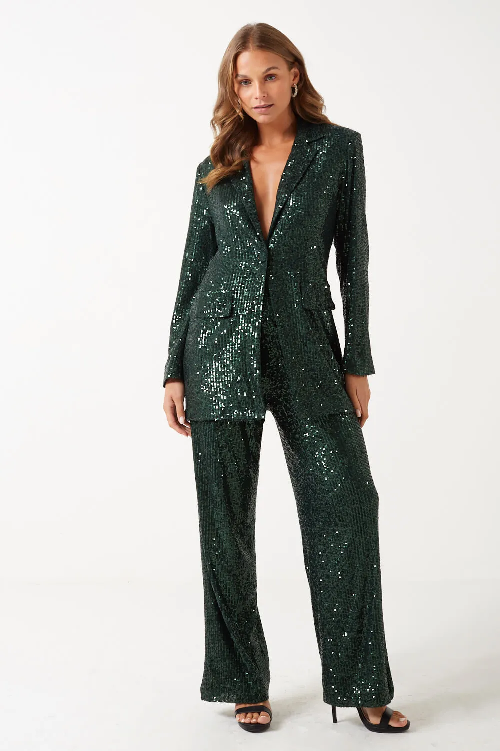 Marc Angelo High Waist Sequin Trouser