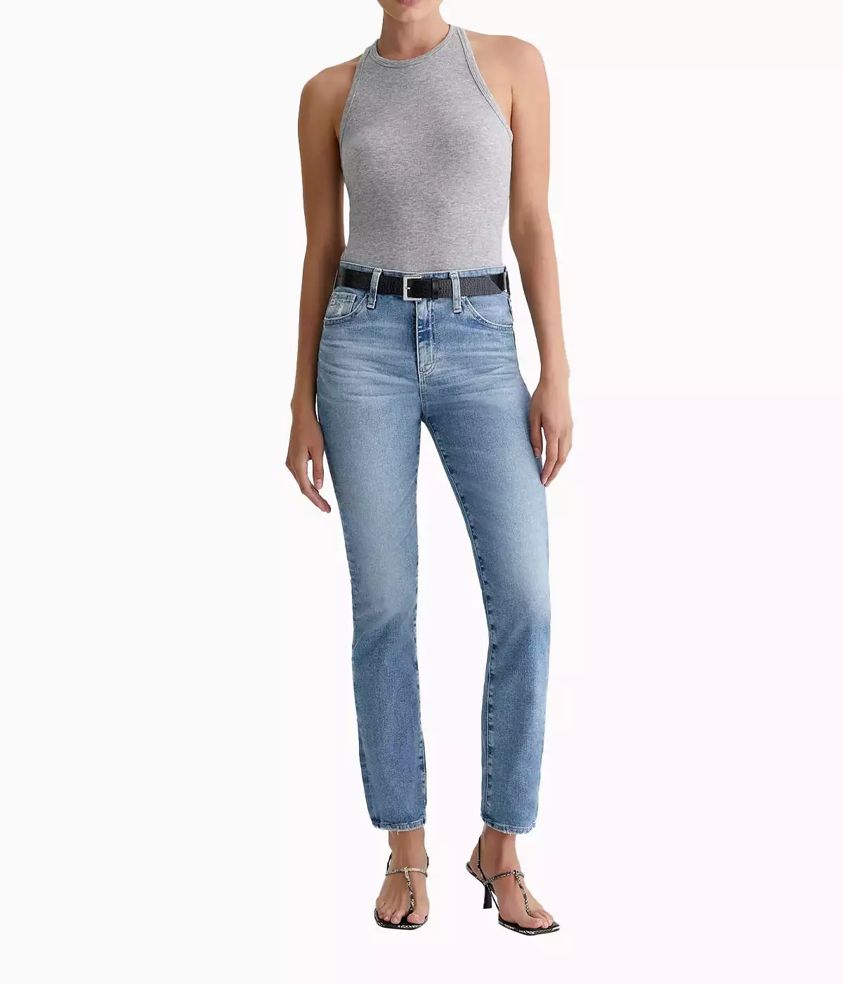 Mari High-Rise Slim Straight Jean in Impact