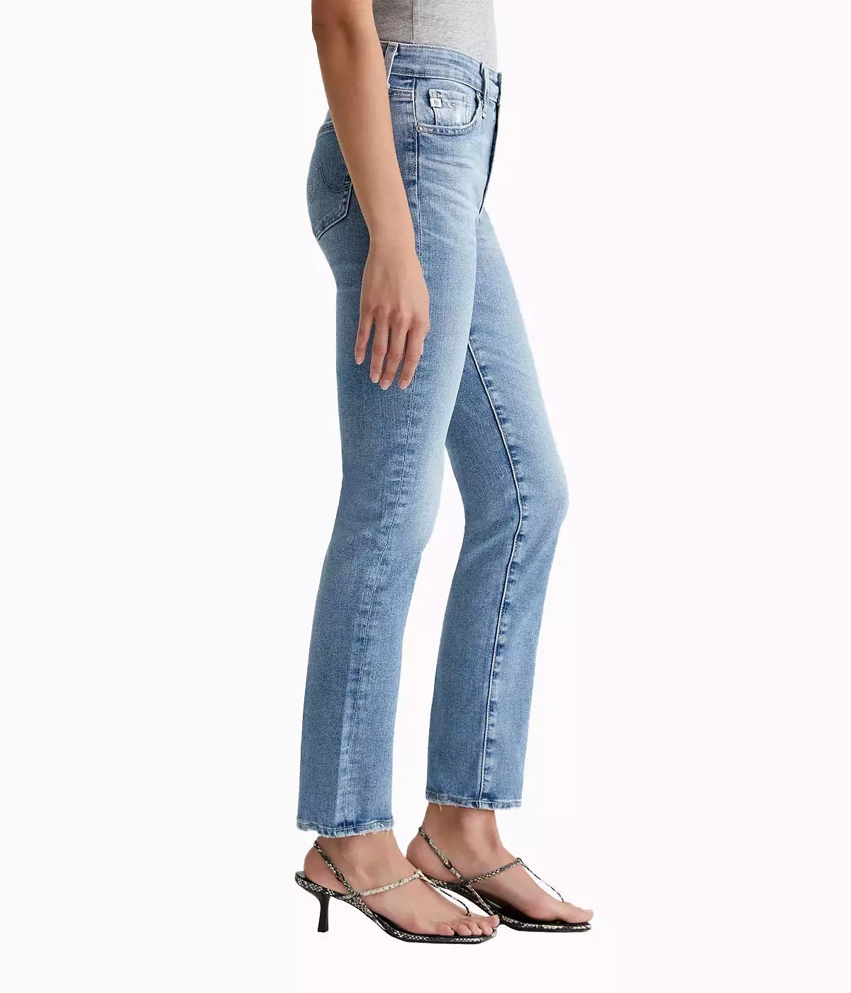 Mari High-Rise Slim Straight Jean in Impact