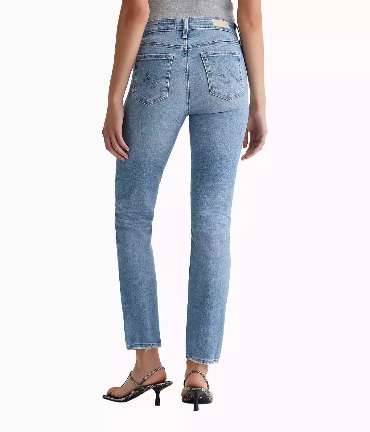 Mari High-Rise Slim Straight Jean in Impact