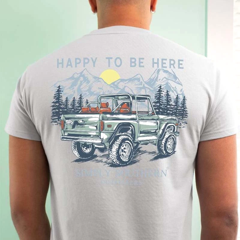 Men's Happy To Be Here Short Sleeve T-Shirt