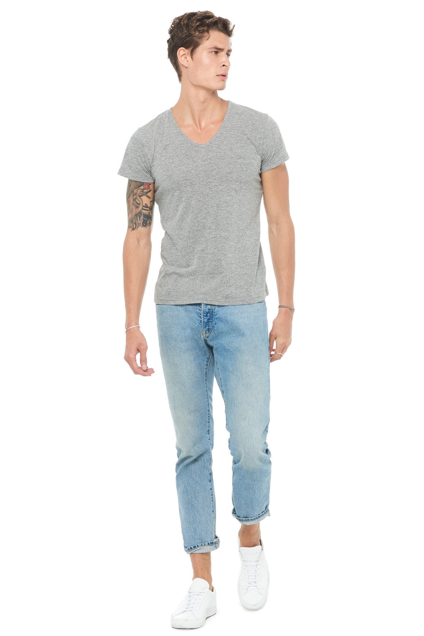 Men's Novelty Texture V-neck