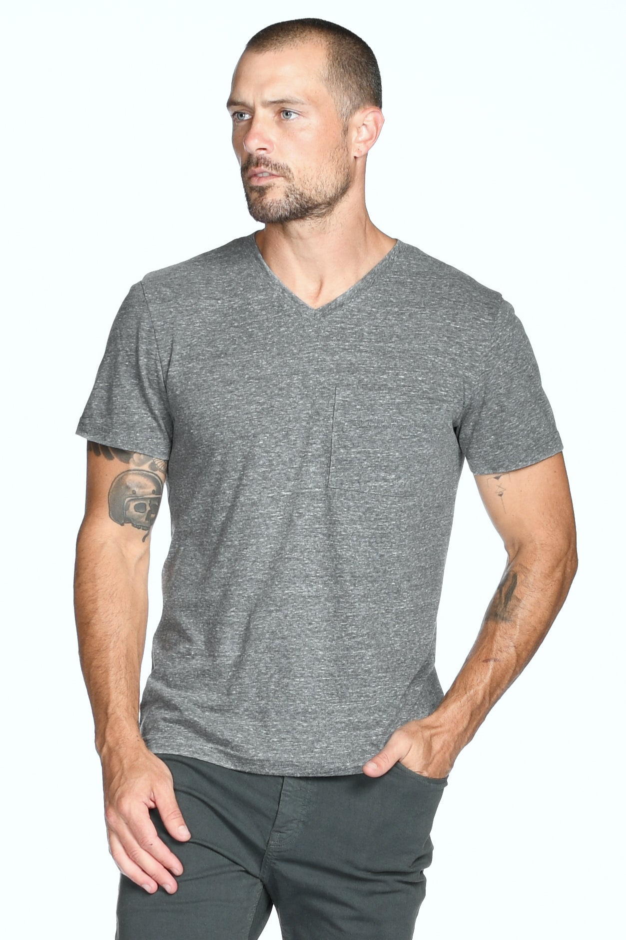 Men's Princeton Wide Pocket V-Neck Tee