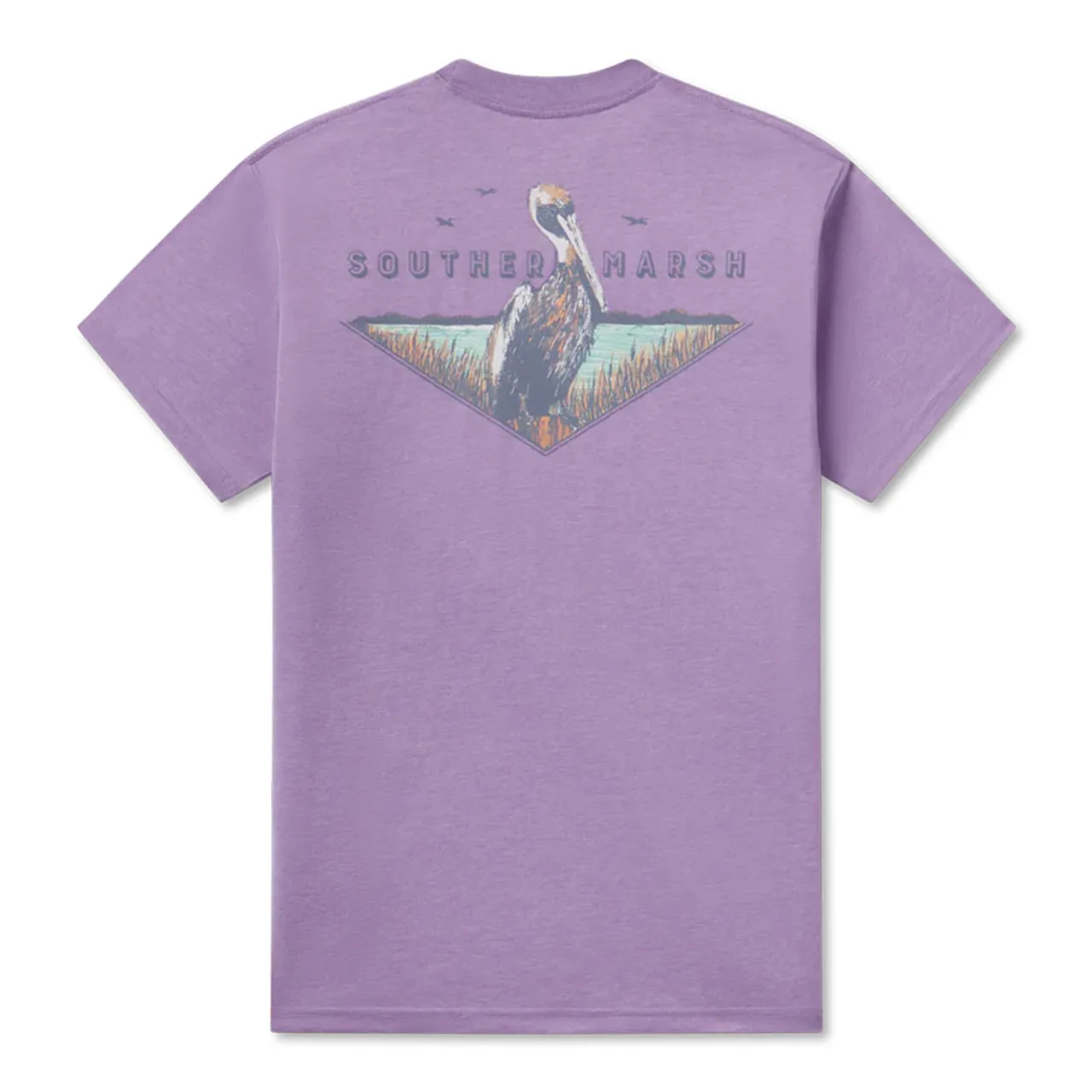 Men's Southern Marsh Seawash Posted Pelican Tee