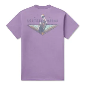 Men's Southern Marsh Seawash Posted Pelican Tee