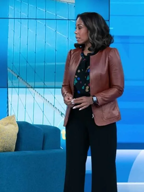 Mia Jordan The Morning Show S02 Leather Jacket