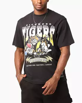 Mitchell & Ness Richmond Tigers Character T-Shirt Faded Black