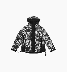 Nemen Storm Down Mens Jacket - Black/White