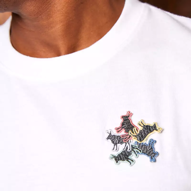 Nguni Fan Badge Crew Tee Pelican