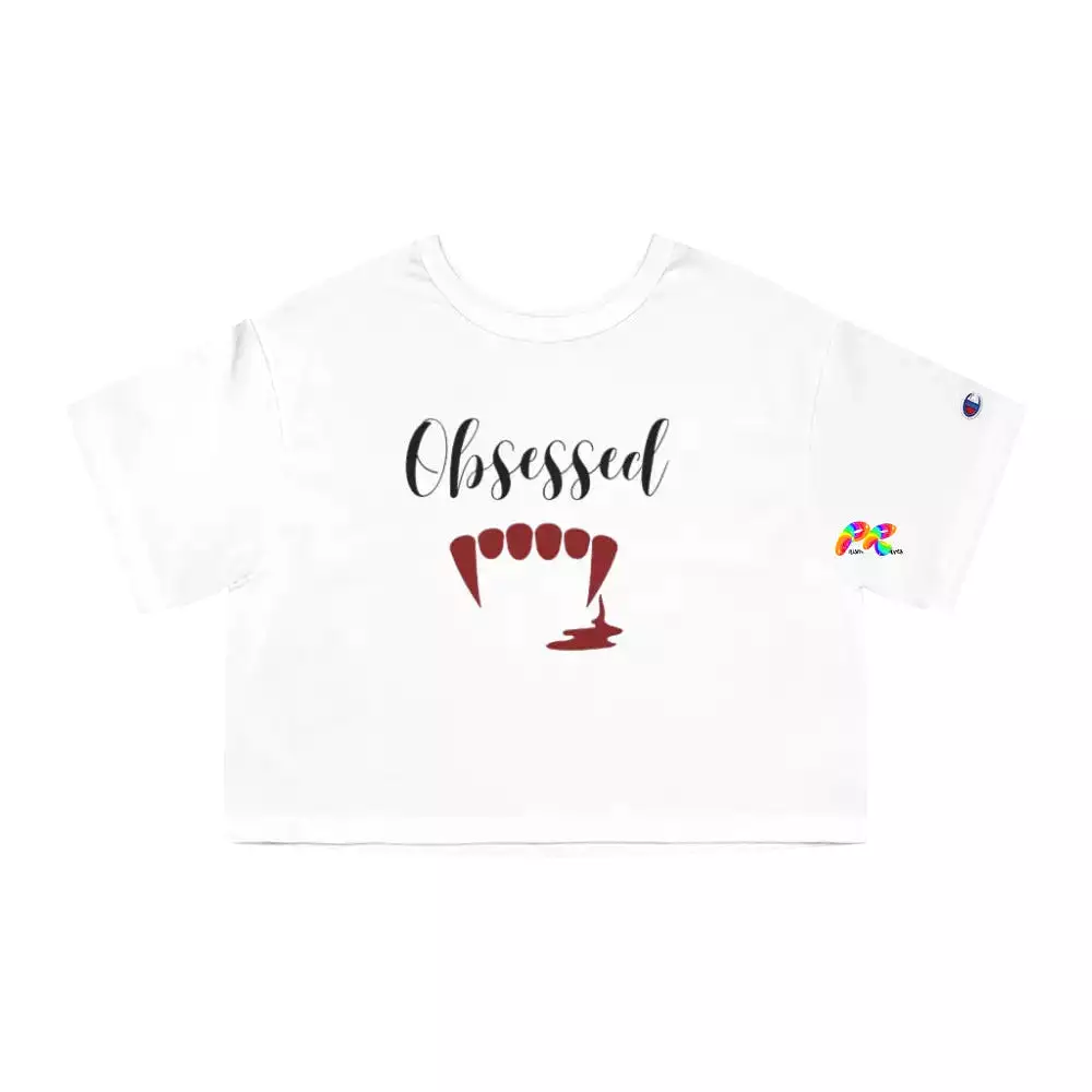 Obsessed Vampire Cropped T-Shirt