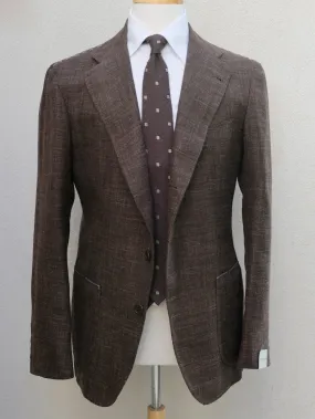 Orazio Luciano Jacket in Brown Wool/Silk/Linen