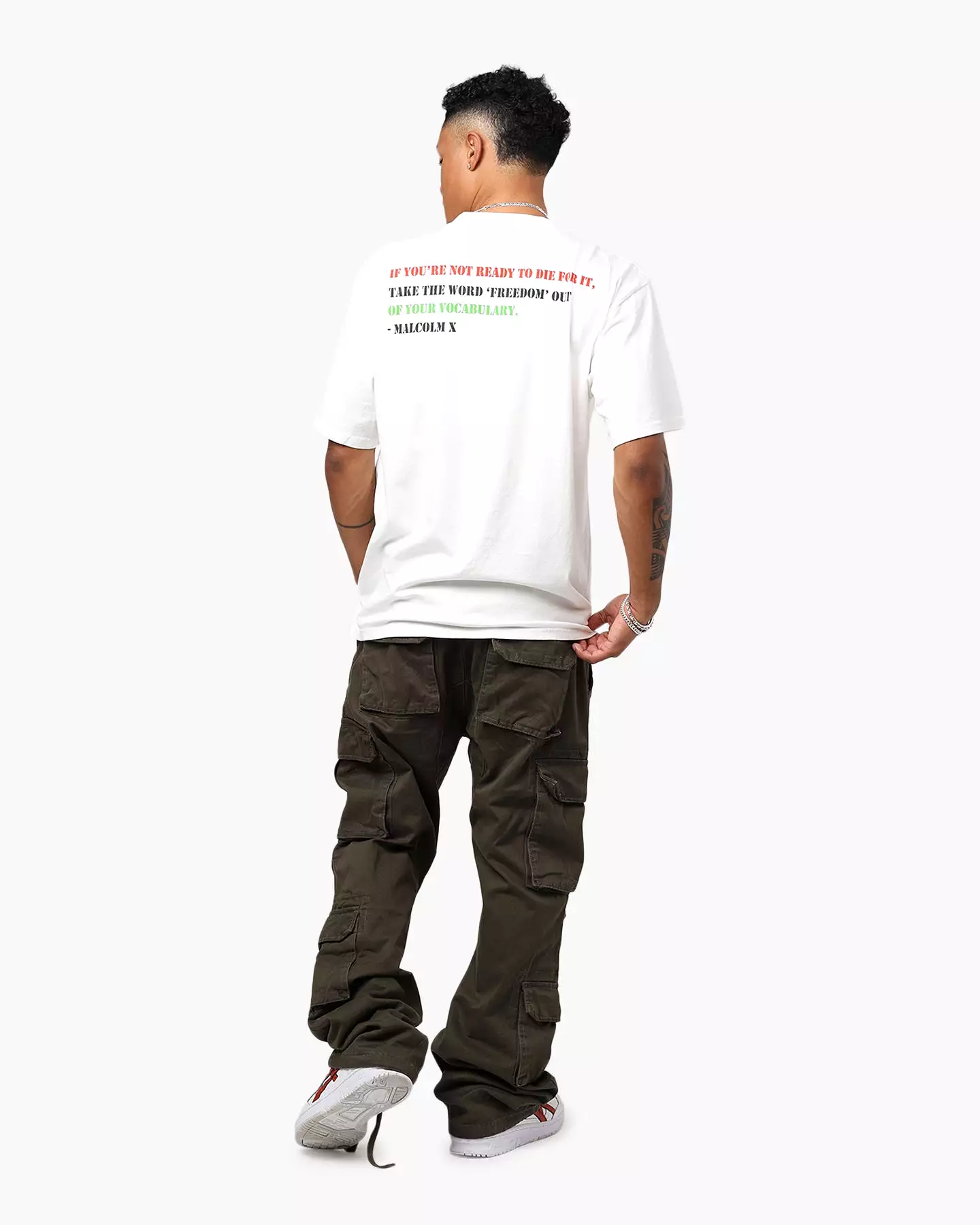 Philcos Malcolm X T-Shirt Cream