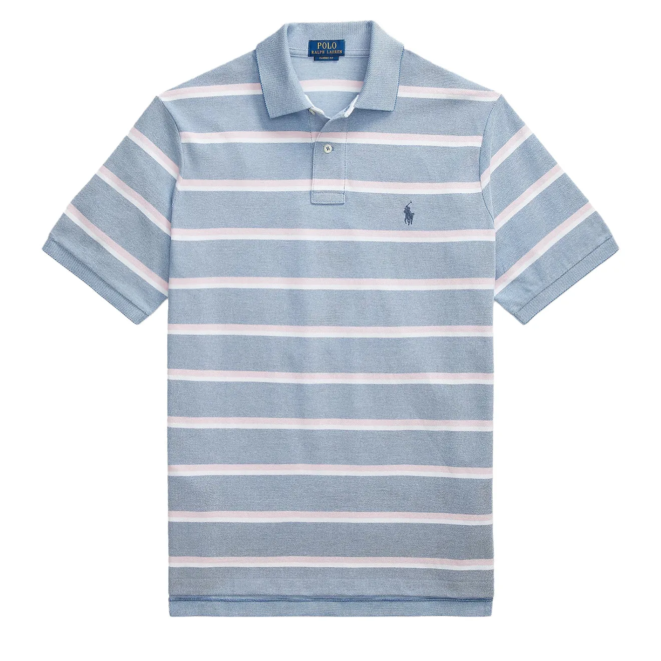 Polo Ralph Lauren Custom Slim Fit Polo Shirt Nimes Blue Multi