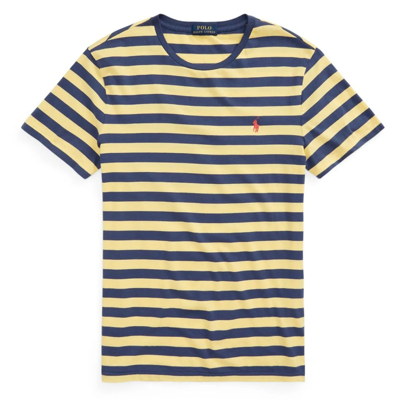 Polo Ralph Lauren Custom Slim Fit Striped T-Shirt Empire Yellow / Light Navy