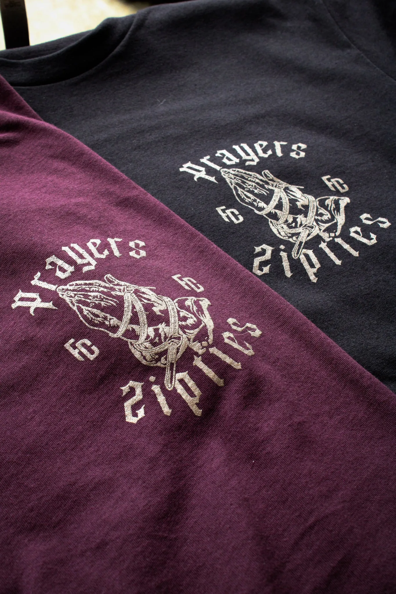 PRAYERS & ZIPTIES : PREMIUM T-SHIRT : MAROON