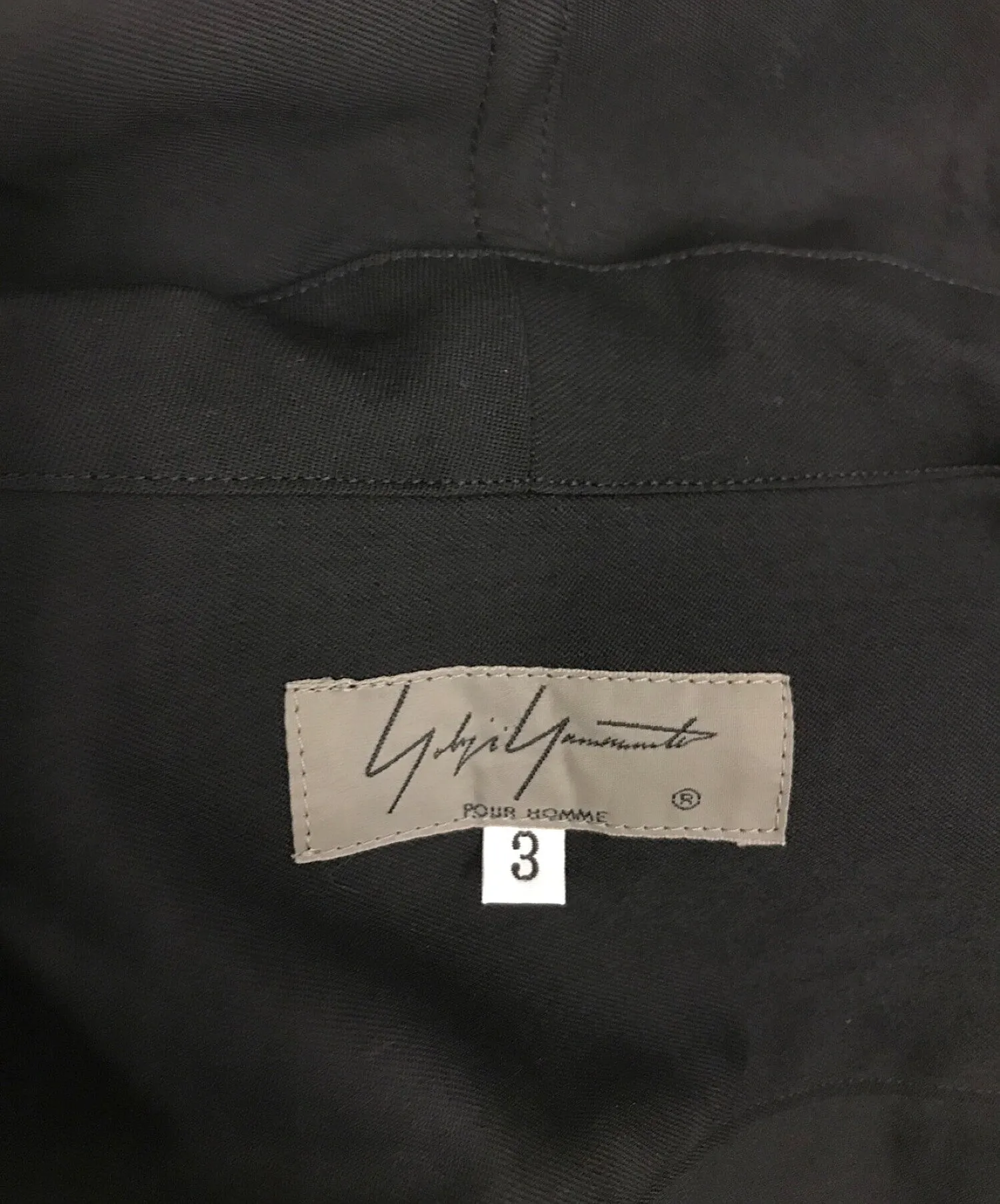 [Pre-owned] Yohji Yamamoto pour homme Wool Gabardine Hooded Jacket HR-B45-100