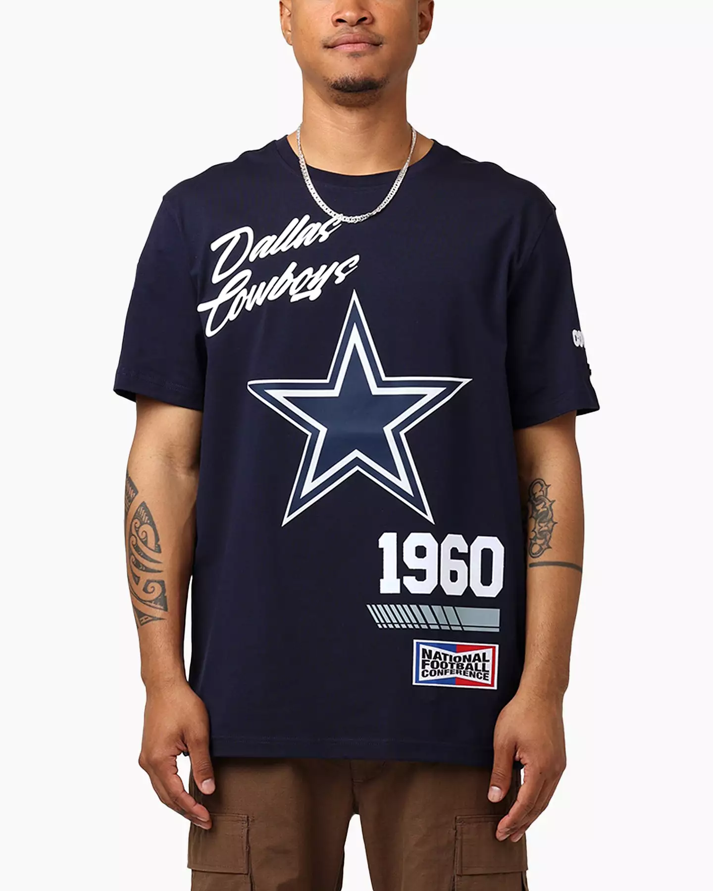 Pro Standard Dallas Cowboys Fast Lane SJ T-Shirt Midnight Navy