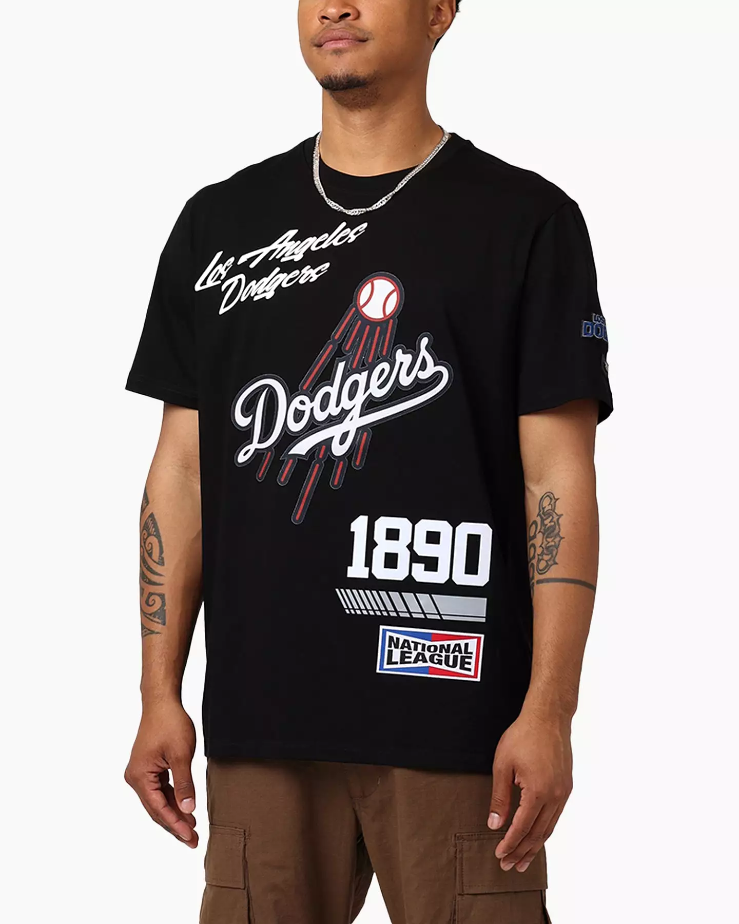 Pro Standard Los Angeles Dodgers Fast Lane SJ T-Shirt Black