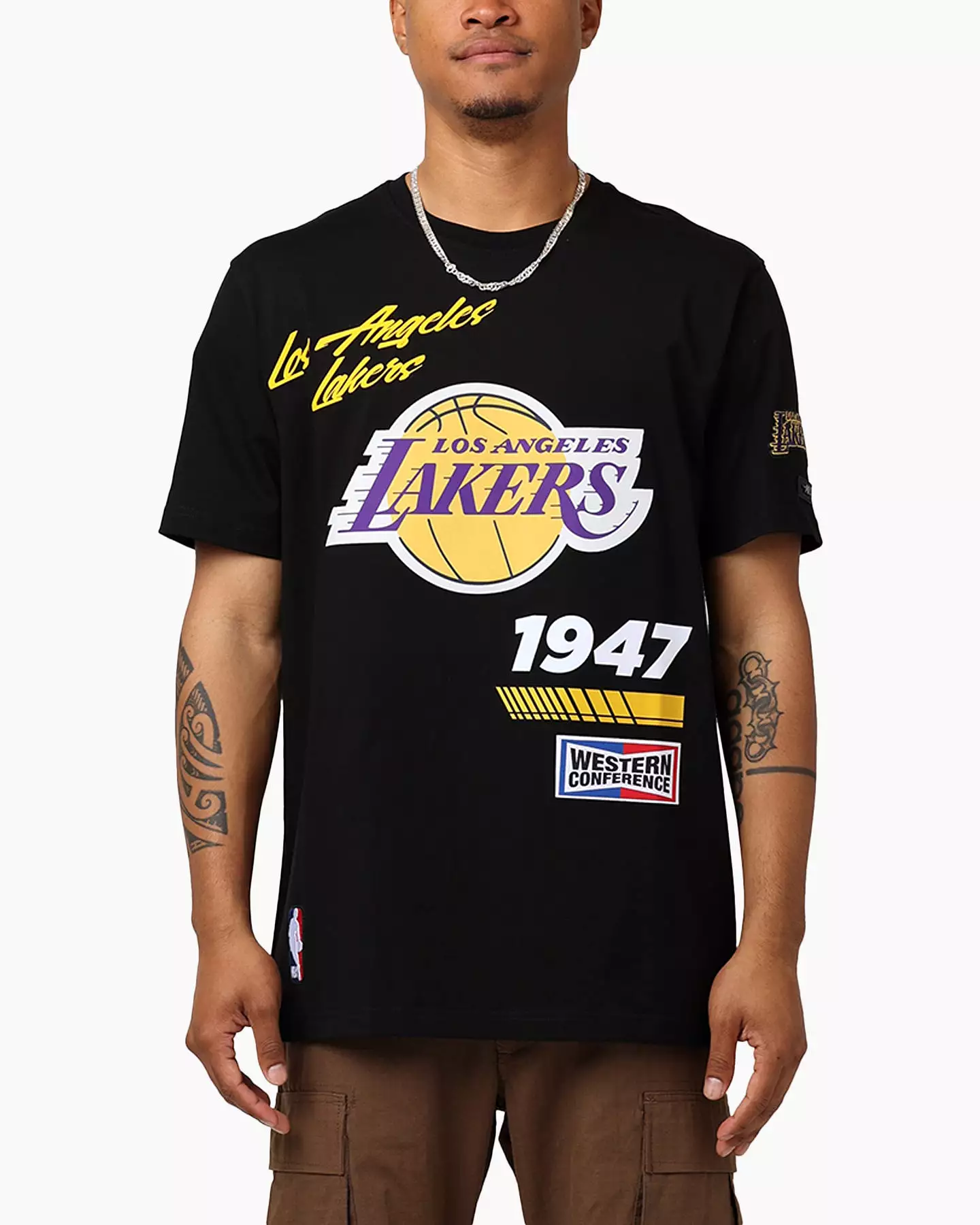 Pro Standard Los Angeles Lakers Fast Lane SJ T-Shirt Black