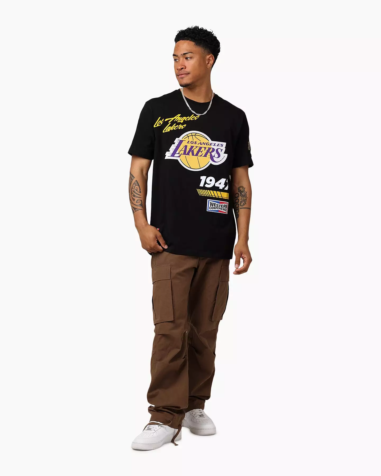 Pro Standard Los Angeles Lakers Fast Lane SJ T-Shirt Black