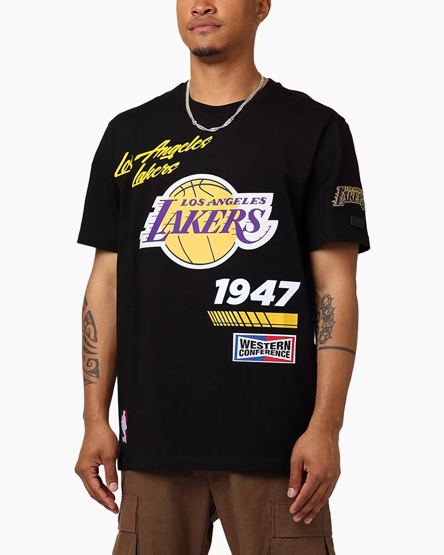 Pro Standard Los Angeles Lakers Fast Lane SJ T-Shirt Black