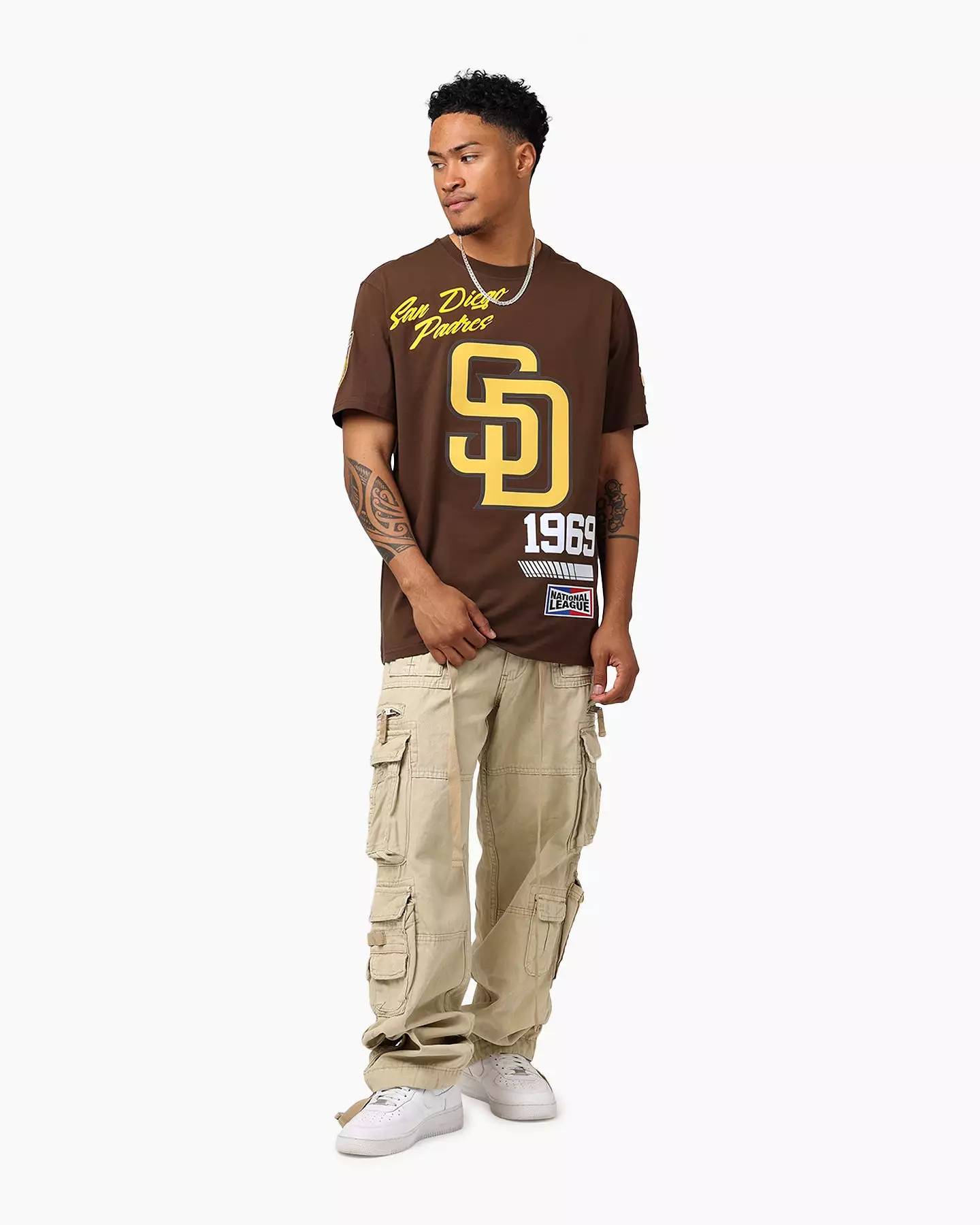 Pro Standard San Diego Padres Fast Lane SJ T-Shirt Brown