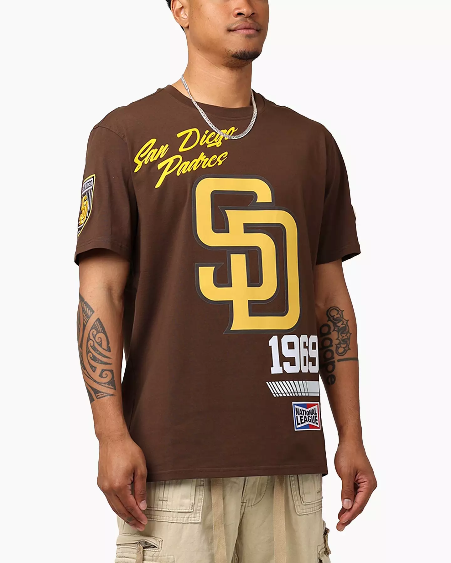 Pro Standard San Diego Padres Fast Lane SJ T-Shirt Brown