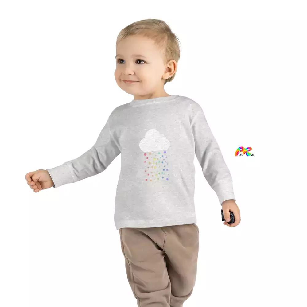 Rainbow Cloud Toddler Long Sleeve T-Shirt