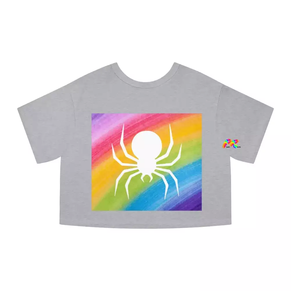 Rainbow Spider Champion Crop T-Shirt