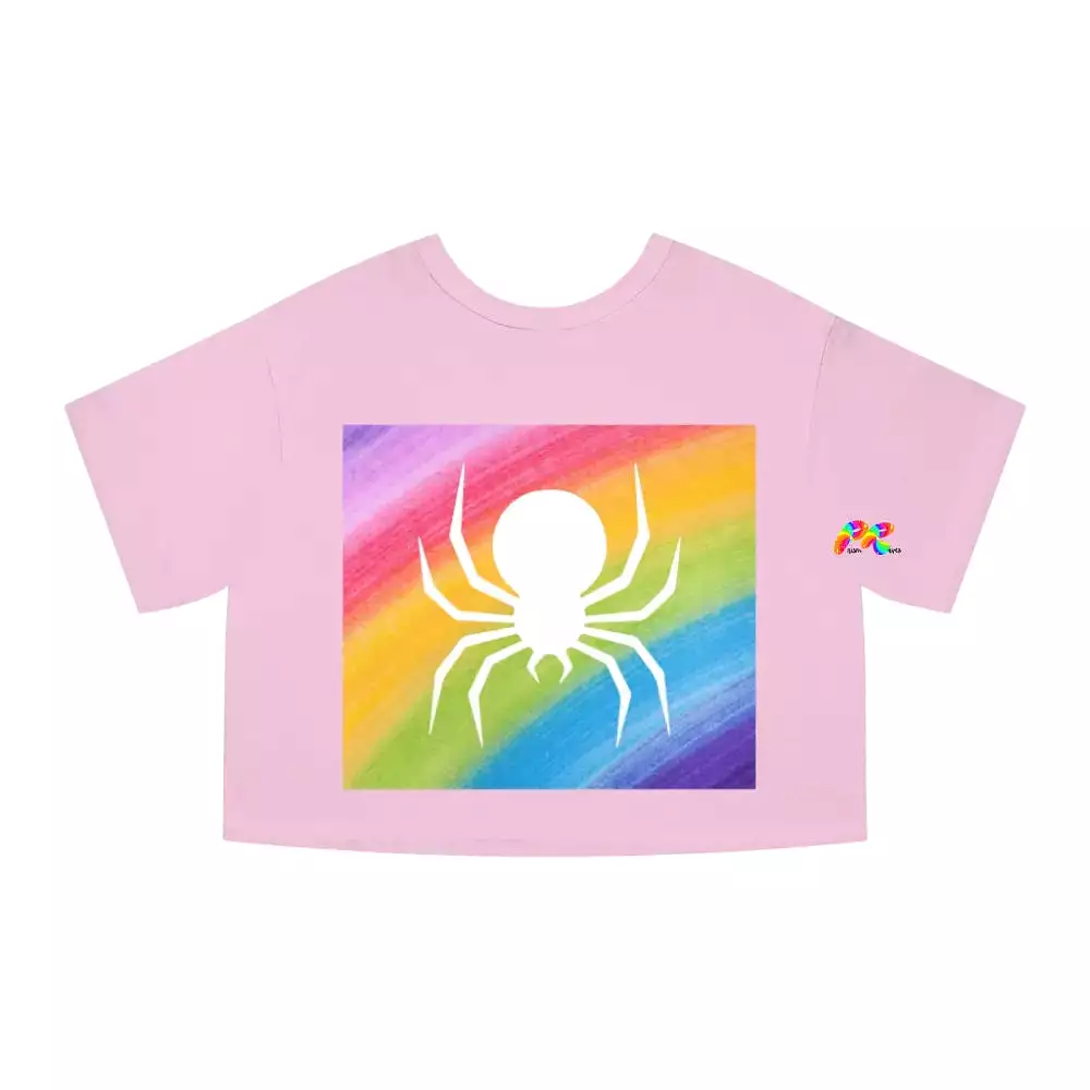 Rainbow Spider Champion Crop T-Shirt