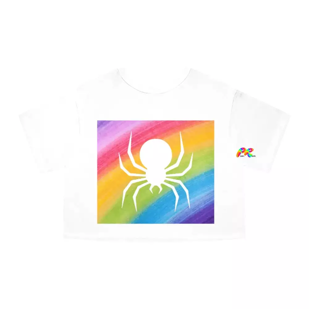 Rainbow Spider Champion Crop T-Shirt