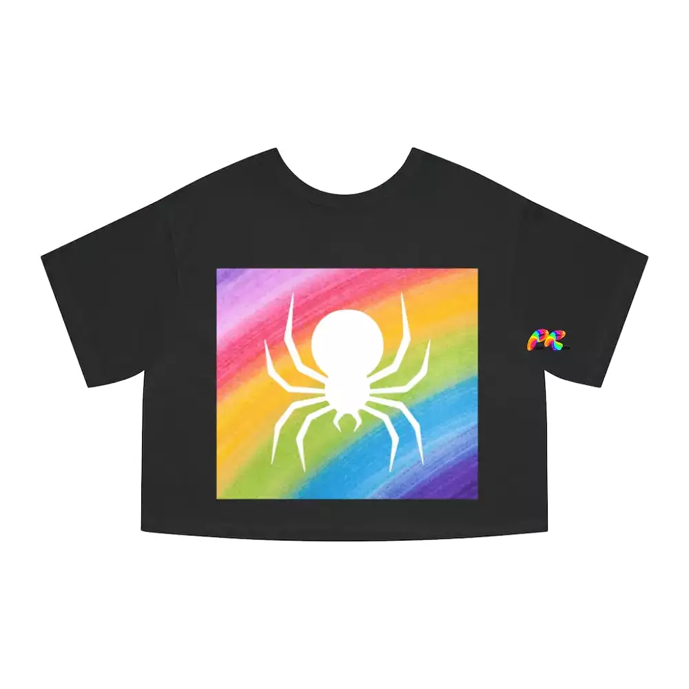 Rainbow Spider Champion Crop T-Shirt