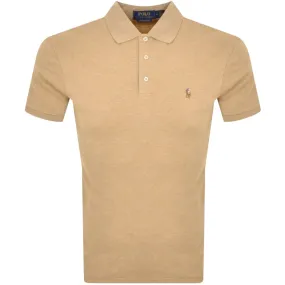 Ralph Lauren Custom Slim Fit Polo T Shirt Beige