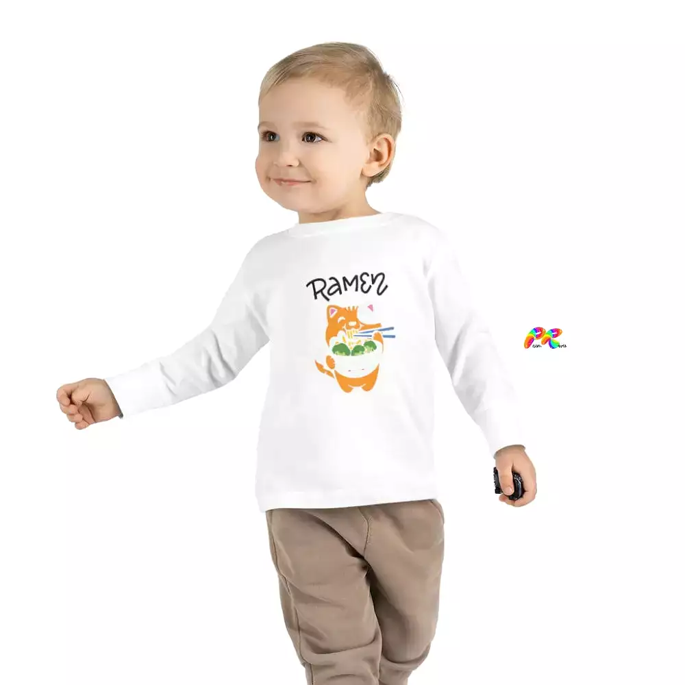 Ramen Cat Toddler Long Sleeve T-Shirt