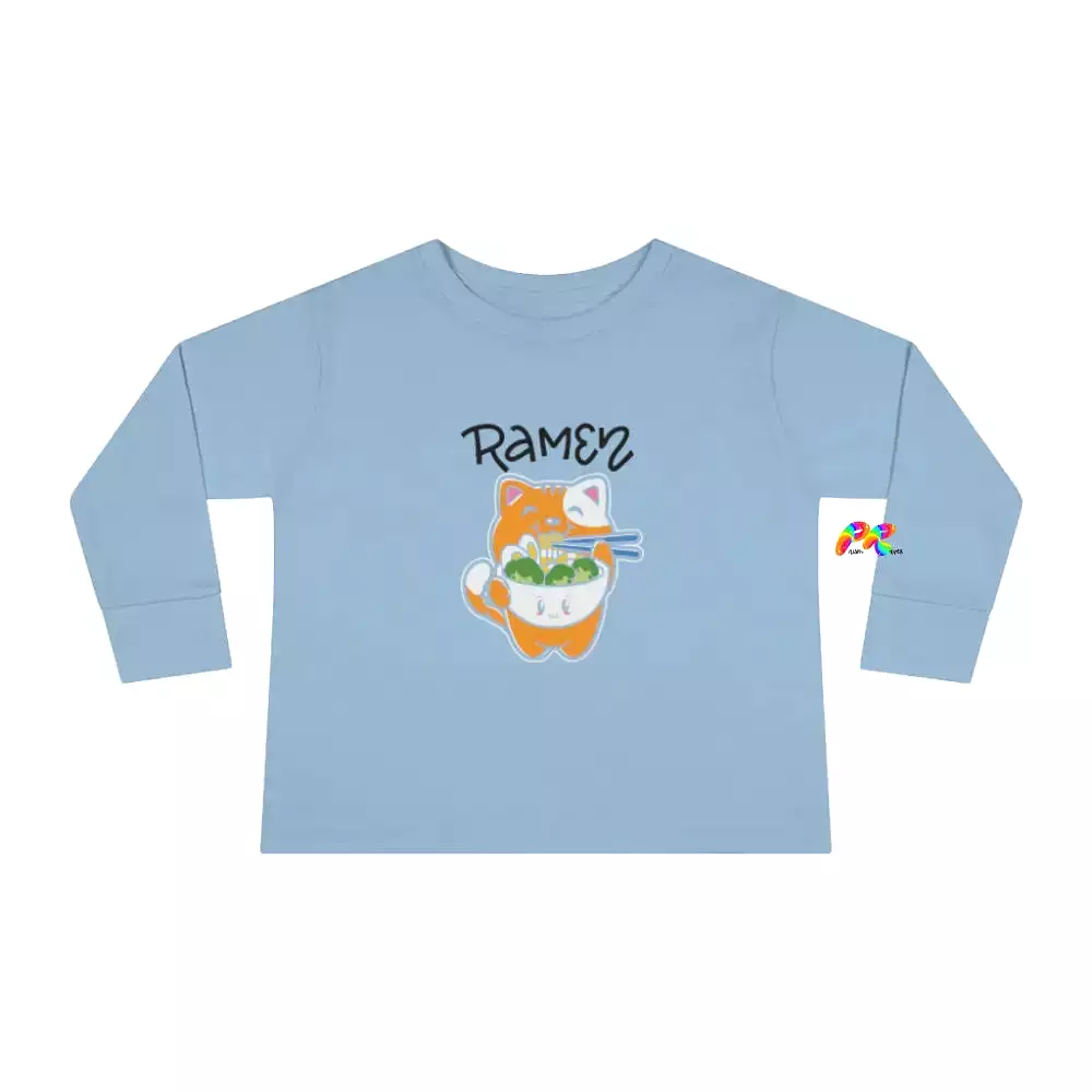 Ramen Cat Toddler Long Sleeve T-Shirt