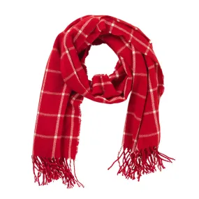 Red Plaid Adaline Scarf