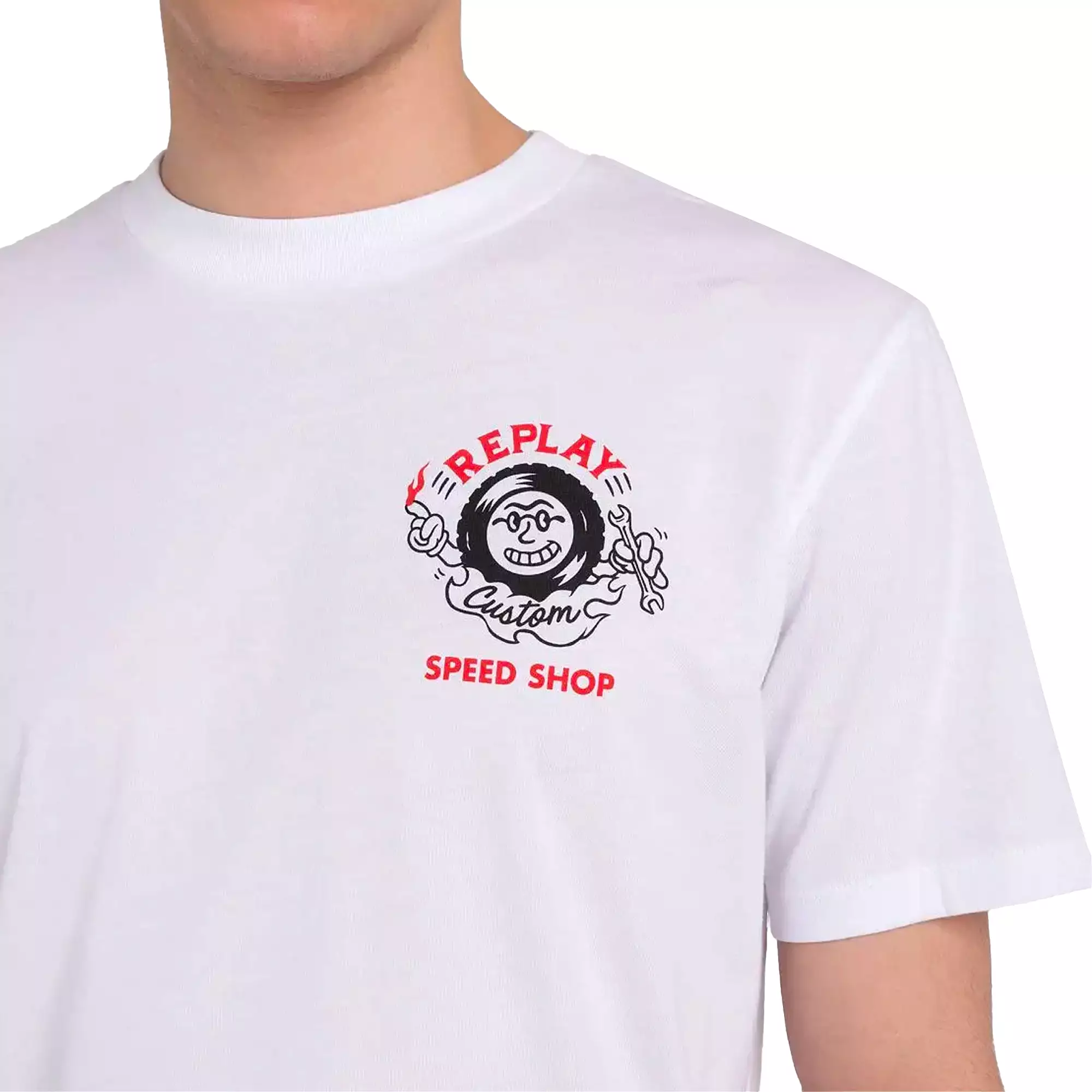 Replay Custom Speed Shop T-Shirt - White