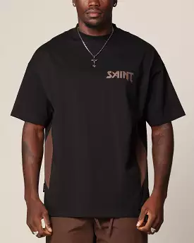 Saint Morta Rage Boxy T-Shirt Black/Brown