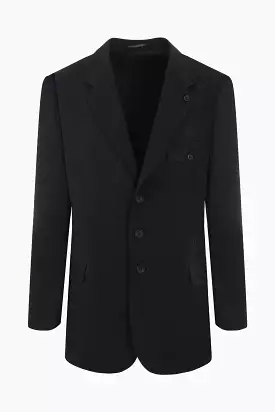 single-breasted wool jacket