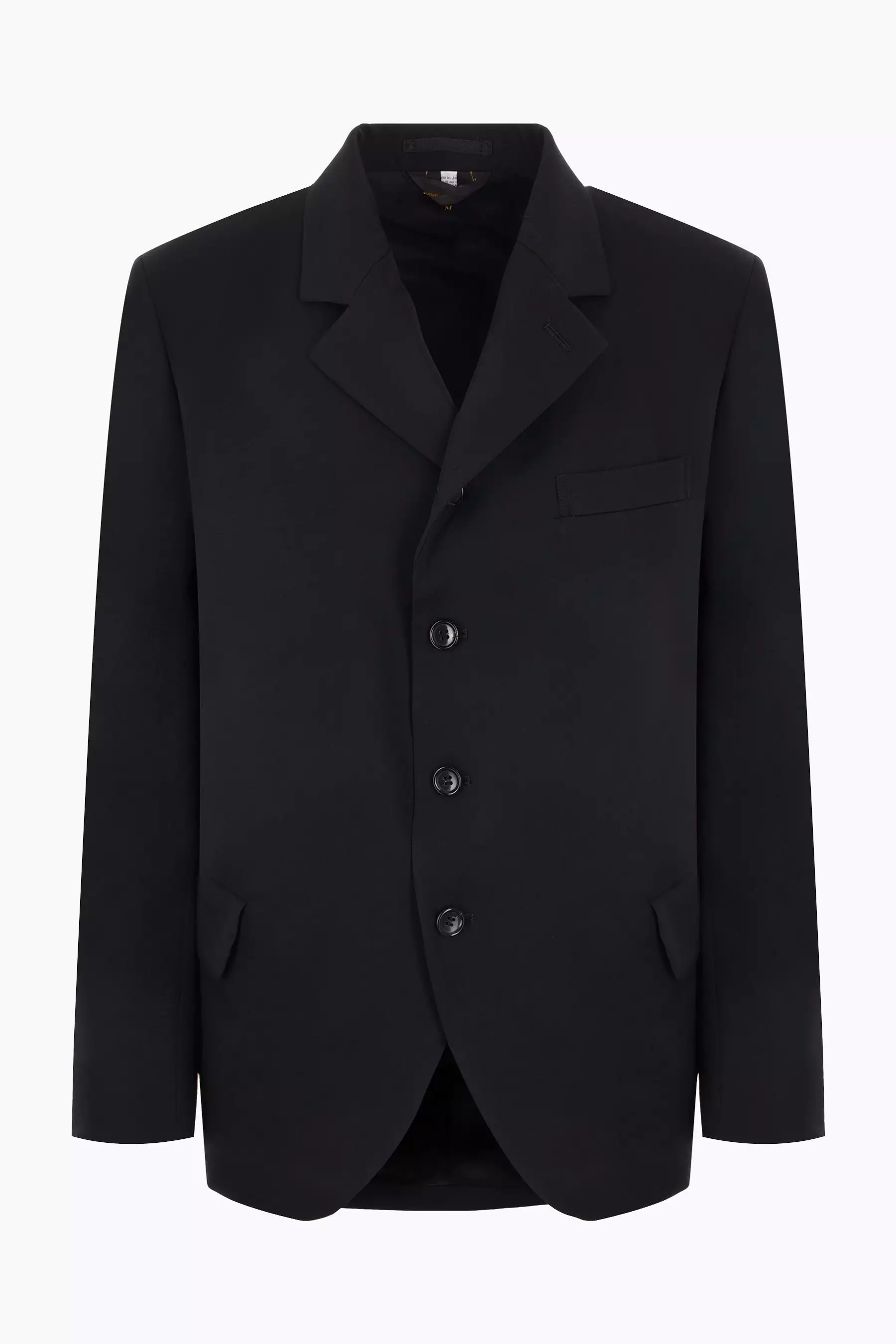 single-breasted wool jacket