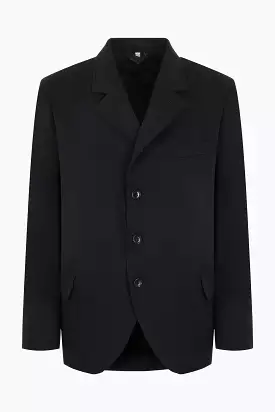 single-breasted wool jacket