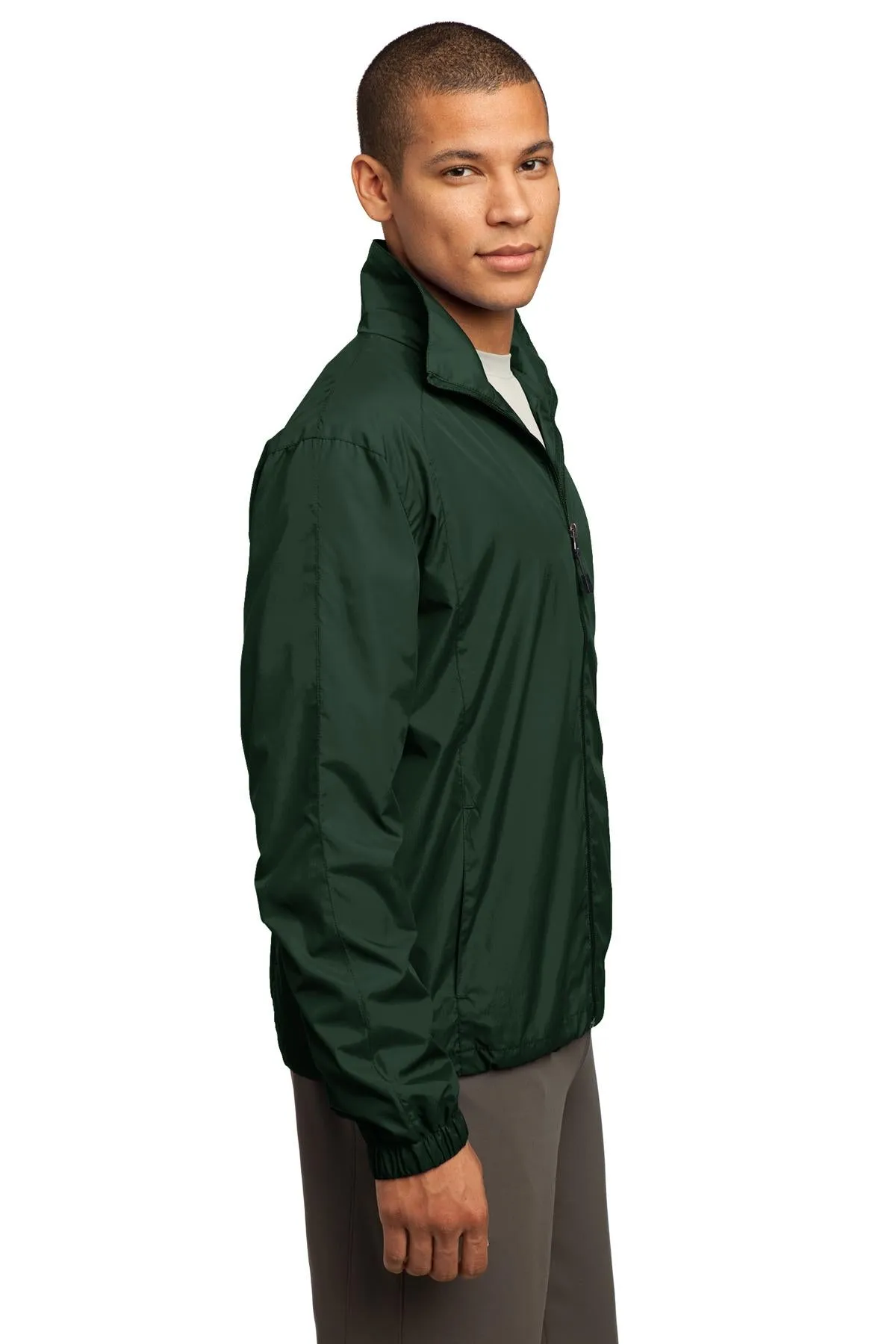 Sport-Tek Full-Zip Wind Jacket JST70 Forest Green