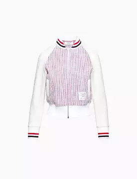 Stripe Tweed Bomber