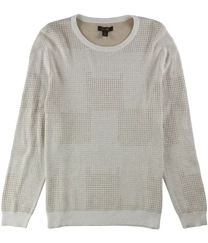 Tasso Elba Mens Dot Jacquard Pullover Sweater