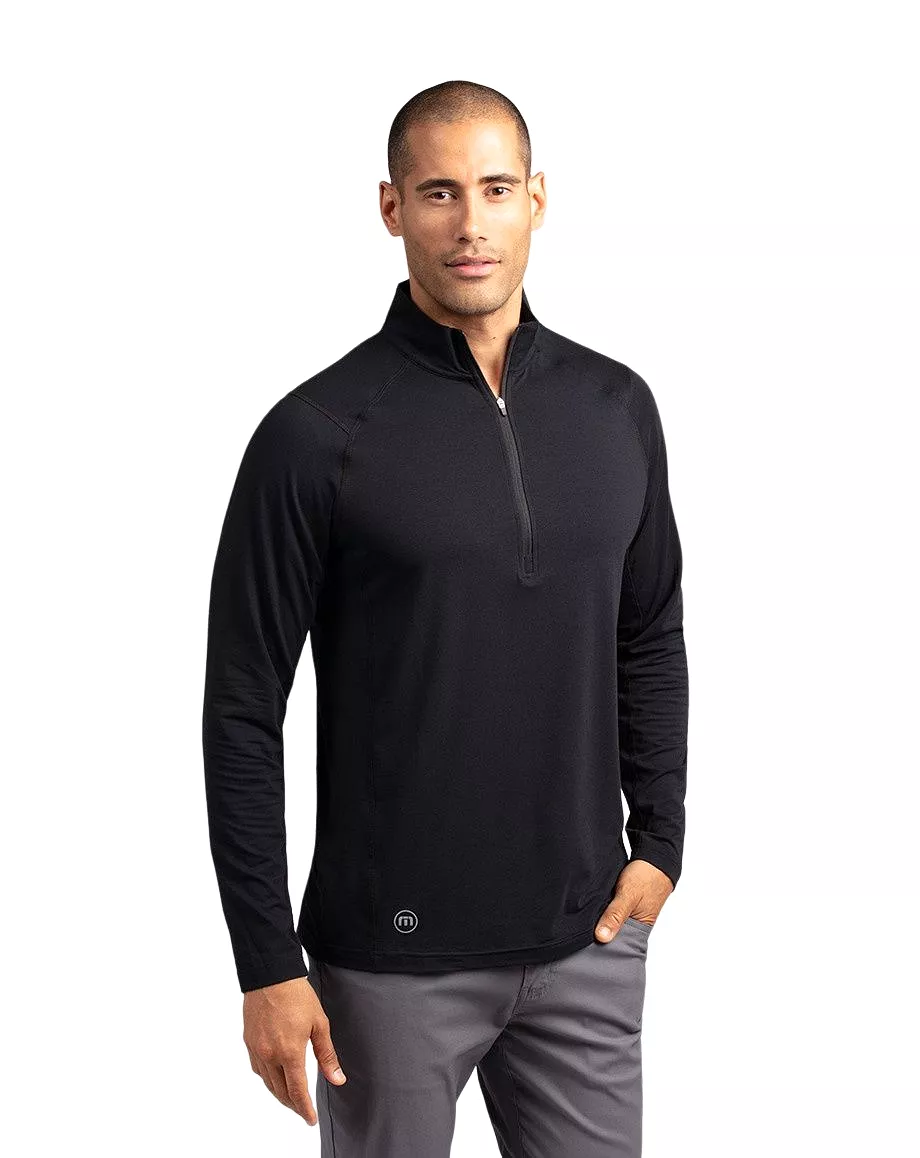 Travis Mathew Jacket 1/4 Zip Yanks Black