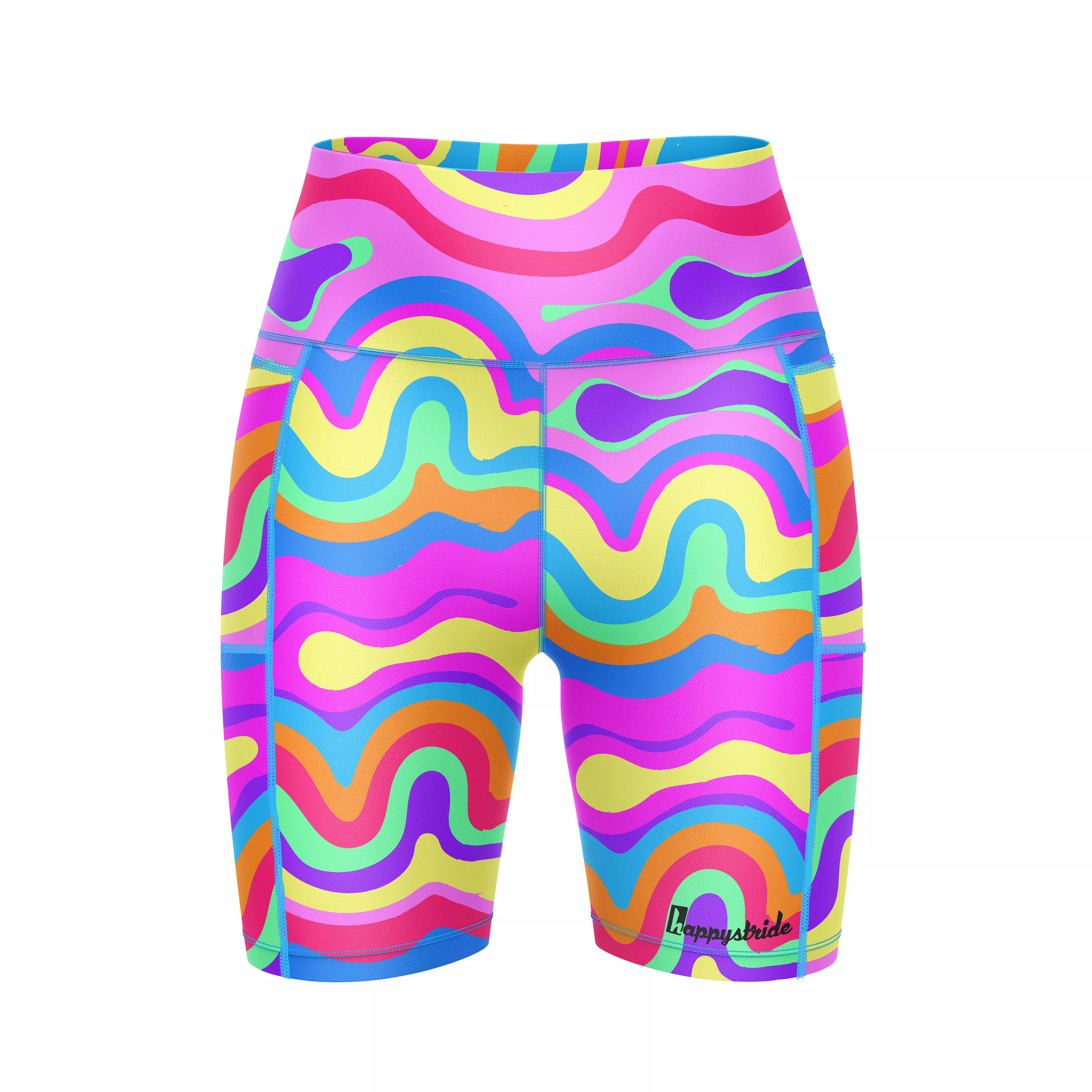 ''Twirly swirly'' fitted shorts