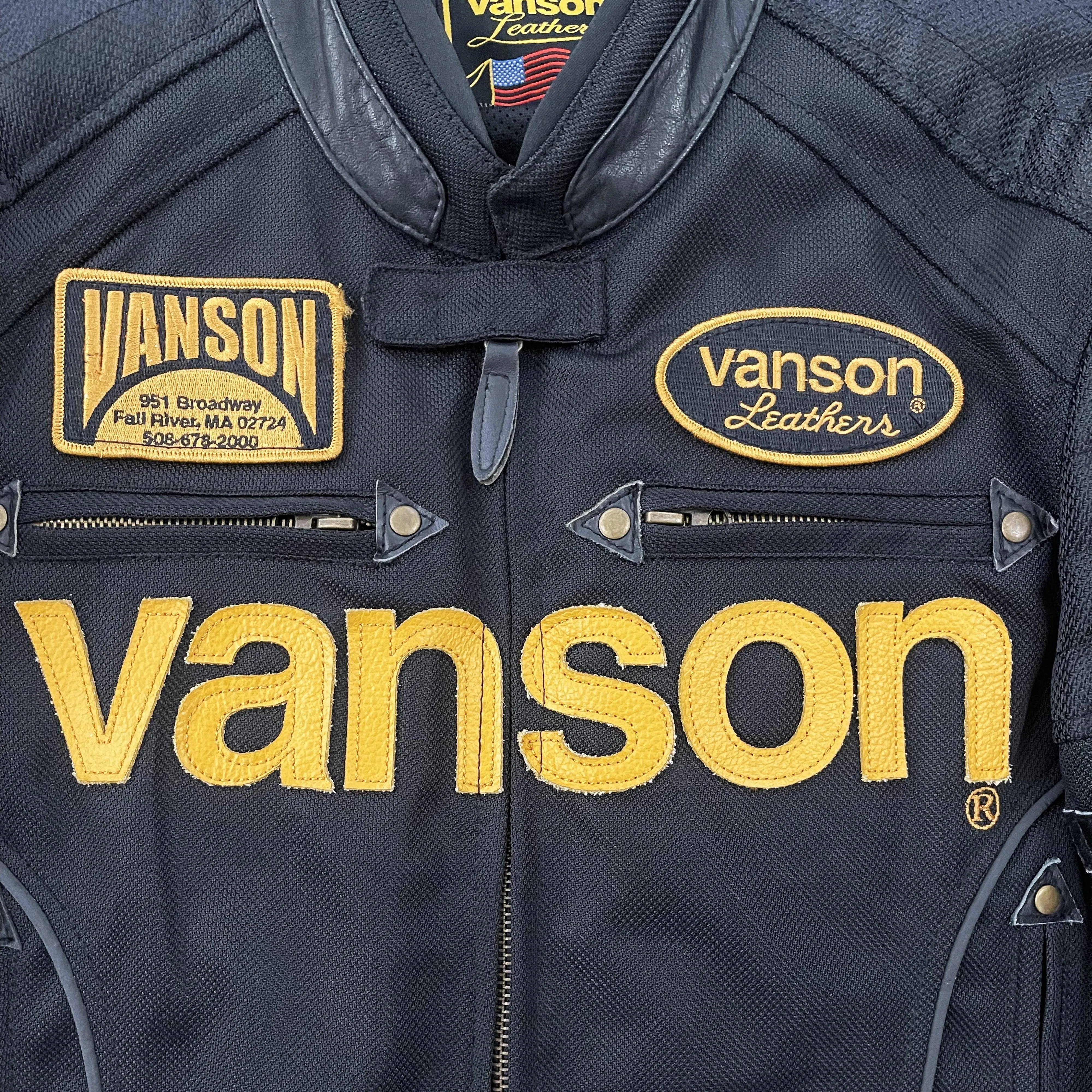 Vanson Leathers Motorcycle Mesh Racer Jacket